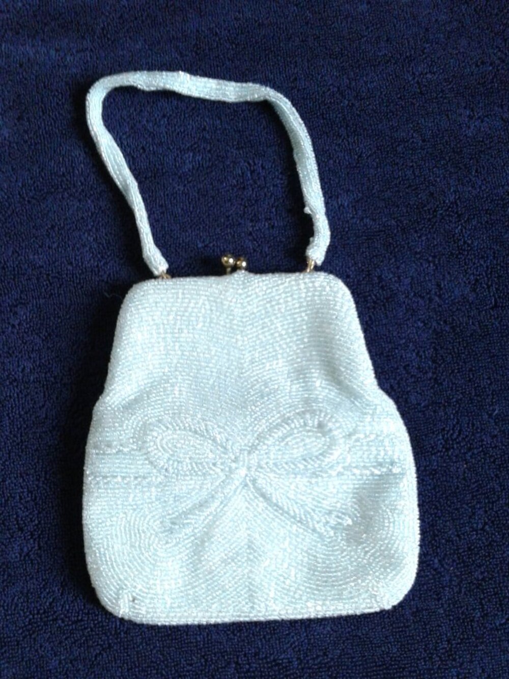 Teal Beaded Purse